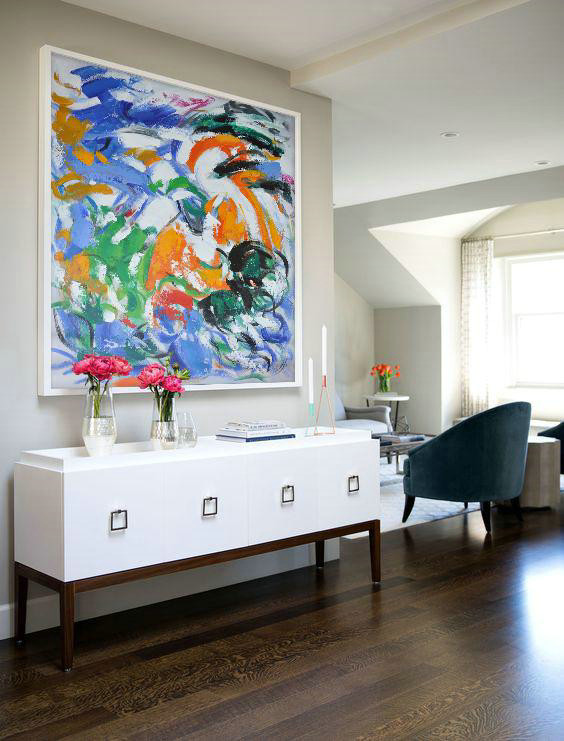Abstract Painting Extra Large Canvas Art,Oversized Contemporary Art,Extra Large Wall Art,Blue,Orange,Yellow,Green.etc